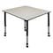 Regency Square Mobile Tables, 48 W, 48 L, 23-34 H, Wood, Metal, Maple TB4848PLAPCBK - alternate 1